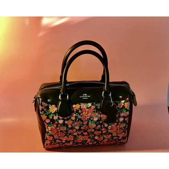 Coach Mini Bennett Floral/Posey Sachel Handbag - Picture 3 of 7